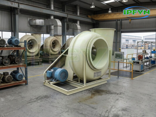 Quạt ly tâm FRP giải pháp chống ăn mòn trong môi trường hóa chất-3